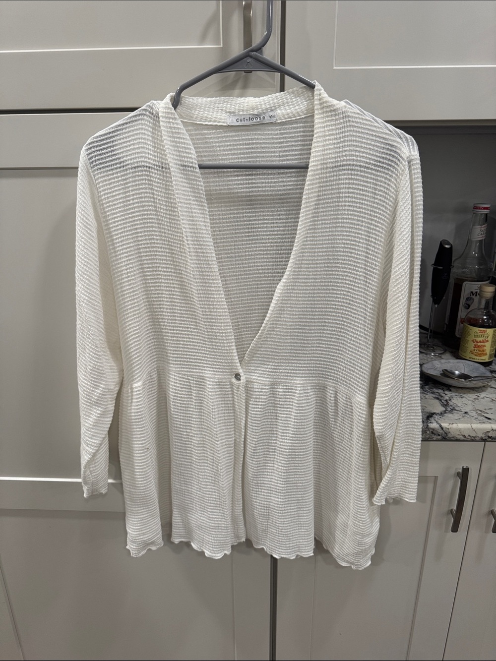 Cut Loose, cardigan, white, size S
